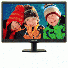 MONITOR PHILIPS LCD LED 18.5 WIDE 193V5LSB2/10 5MS 0.30 1366X768 700:1 BLACK VGA VESA