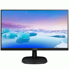 MONITOR PHILIPS LCD IPS LED 23.8 WIDE 243V7QDSB/00 5MS LOWBLUE 0.275 FHD 1920X1080 1000:1 BLACK VGA DVI HDMI VESA FINO:07/07