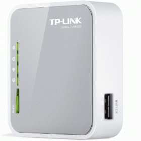 WIRELESS N ROUTER 3G PORTATILE TP-LINK TL-MR3020 150M 802.11NGB 1P WAN/LAN 10/100 1P USB + 1P MINI USB - GARANZIA 3 ANNI-