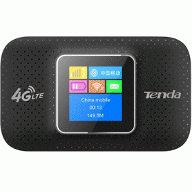 WIRELESS N ROUTER PORTATILE 4G TENDA 4G185 150M SUPPORTA MICRO SD FINO 32GB- CONN.FINO 10 DISP.- GARANZIA 3 ANNI