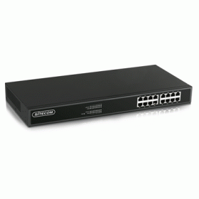 SWITCH 16P LAN GIGABIT SITECOM LN-142B MOD. FORBUSINESS - DESKTOP, MONTABILE SU RACK - GARANZIA 10 ANNI