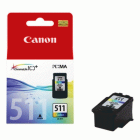 CARTUCCIA CANON CL-511 COULOR 9 ML 2972B001 MP240/260/250/270/490 IP2700 MX320/330/ 340/350