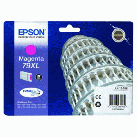 CARTUCCIA EPSON 79XL TORRE DI PISA C13T79034010 MAGENTA X WORKFORCE PRO WF-5110DW, WF-5190DW WF-5620DWF, WF-5690DWF