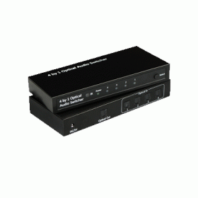 OPTICAL AUDIO SWITCHER ATLANTIS A04-OP-SW401 CON REMOTE CONTROLLER - GARANZIA 2 ANNI FINO:31/12