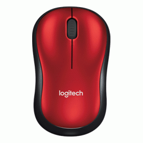 MOUSE LOGITECH RETAIL M185 WIRELESS OTTICO NERO/ROSSO USB P/N 910-002237