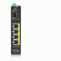 SWITCH 5P LAN GIGABIT POE ZYXEL RGS100-5P-ZZ0101F UNMANAGED (4P POE, EROG. FINO 120W + 1P SFP)