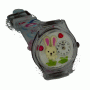 OROLOGIO BIMBO CORMAX CX-MN107 QUADRANTE BIANCO CON CONIGLIETTO -CINTURINO IN PLASTICA TRASPARENTE